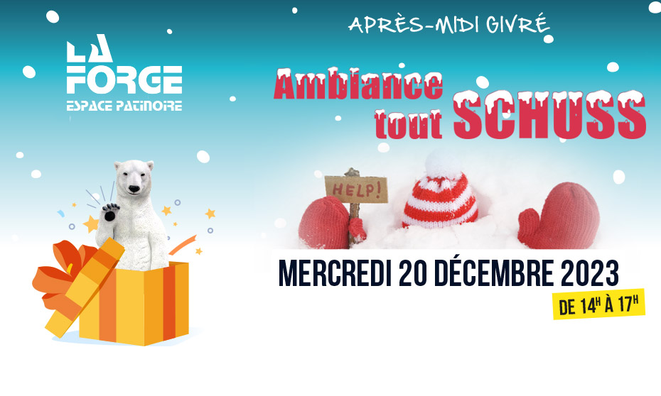 visuel indiquant l'animation du mois à la patinoire LaForge