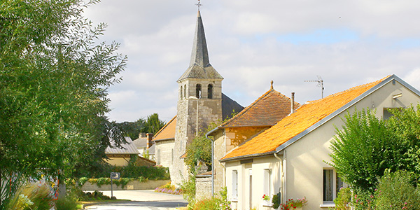 Vue de l'église d'Orches