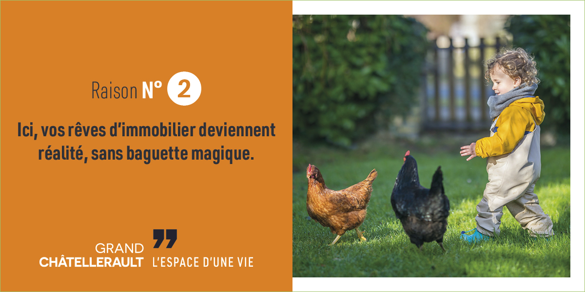 Raison numéro 2 : Ici, vos rêves d'immobilier deviennent réalité, sans baguette magique.
Que vous cherchiez une maison à la ville ou à la campagne, avec un jardin ou une vue sur la Vienne, pour y élever des poules ou creuser une piscine, c’est chez nous que vous trouverez votre bonheur !
Comptez 1200 euros le m2 en moyenne… non ce n’est pas une blague, vos rêves sont à portée de main !