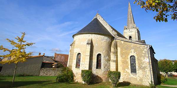 Vue de l'église de Chenevelles