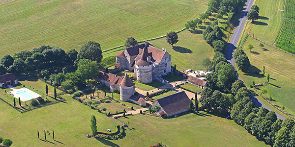 Vue aérienne des alentours de Coussay-les-Bois