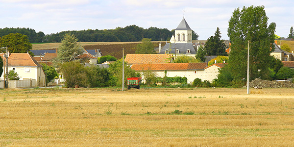 Vue de l'intérieur de la déchèterie de Doussay