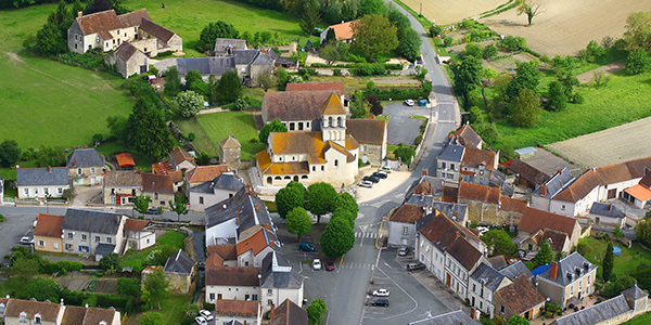 Vue d'une animation en centre-bourg de Oyré