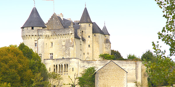 Vue aérienne du château d'Usseau