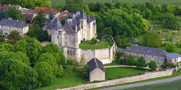 Vue du château d'Usseau